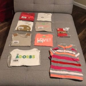 NWT Girls 5-6 BUNDLE - 9 pieces (includes hoodie)